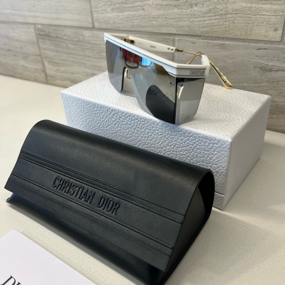 Dior Flat Top Womens Shield Sunglasses